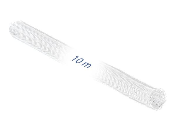 Delock - Flätad ärm - 16 mm diameter - 10 m - vit