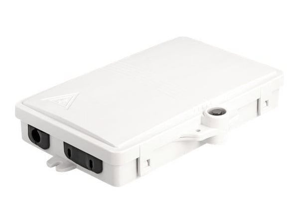 Delock - Fiberoptisk fordelingsboks - IP65, lockable - veggmonterbar - innendørs, utendørs - hvit - 2 porter