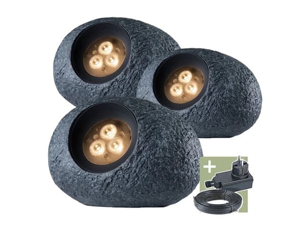 Armatur Ludeco INGOR PL2003, 1,5W, LED, IP44, grå