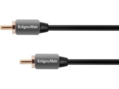 Kruger&Matz RCA (Cinch) - RCA (Cinch) kaapeli 0.5m harmaa (KM0300) Kruger&Matz RCA (Cinch) - RCA (Cinch) kaapeli 0.5m harmaa (KM0300)