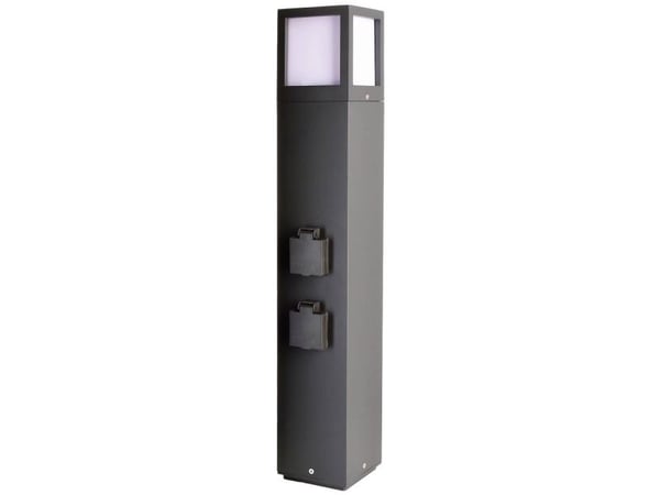 Deko Light 733064 Facado sokkel utevegg-/stolpebelysning E27 20 W mørkegrå