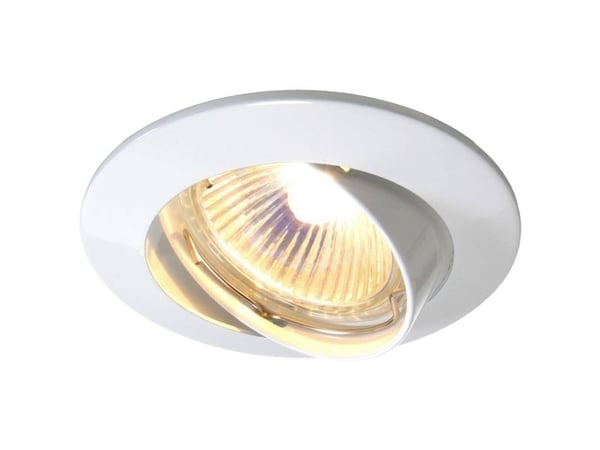 Deko Light innbyggingsspot 68 GU5.3 449200 innfellingsring for tak LED (RGB) halogen GU5.3 MR 16 35 W signalfarget hvit (RAL 9003)