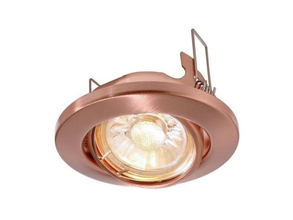 Deko Light innfelte spot 89 GU5.3 686867 loftinnbygningsring LED (RGB), halogen GU5.3, MR16 35 W kobber