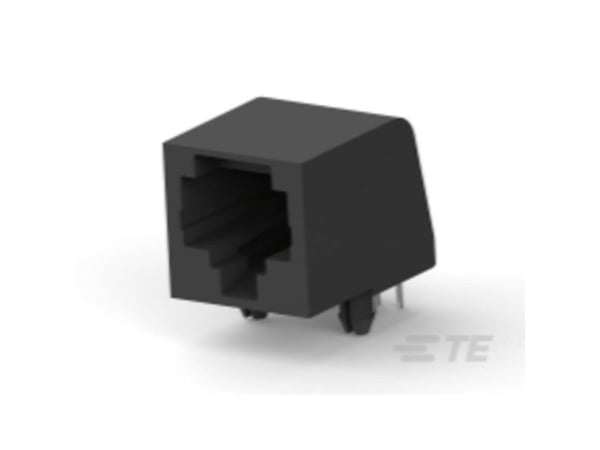 TE Connectivity 5520426 Series Female RJ45 Connector, Through Hole, Cat3 Right Angle 1 Port 8P8C -Way