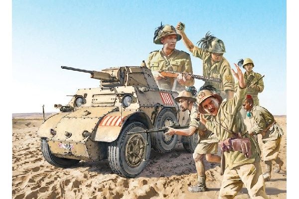 1:35 AB 41 med Bersaglieri italienskt infanteri