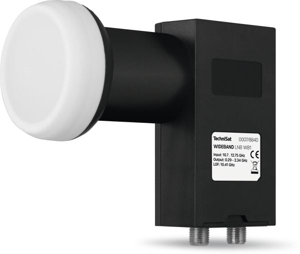 TechniSat Wideband LNB WB1, 10,7 - 11,7 GHz, 11,7 - 12,75 GHz, 10,41 GHz, 10,41 GHz, 1290 - 2340 MHz, 290 - 1290 MHz