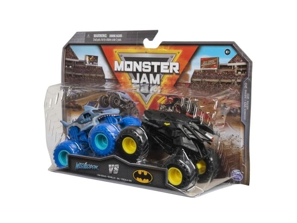 Monster Jam MNJ VHC 1t64 2Pk Batman Mgldn OC GML, Monster lasbil, 3 År, Sort, Blå, Gul
