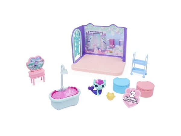 Gabbys Dollhouse Deluxe Room Bathroom, Fig. (with a seakill figure)