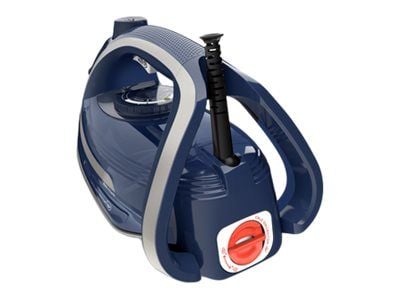 Tefal Ultragliss Anti-Calc Plus FV6830 - Dampstrykejern - såleplate: Durilium Airglide - 2800 W - mørkeblå/sølv