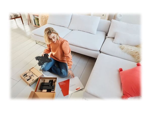 Vogel's QUICK Full-Motion+ TVM 1245 - Monteringssats (väggfäste, VSA-adapter) - för LCD-display - stål - svart - skärmstorlek: 19"-43"
