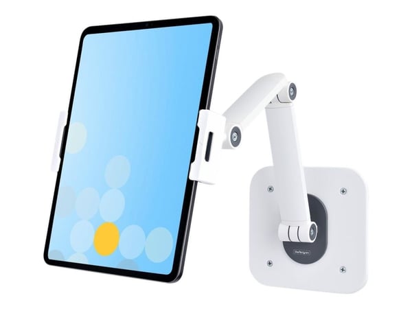 Startech Adjustable Tablet Stand for Desk, Desk/Wall Mountable, Supports Up to 2.2lb, Universal Tablet Stand Holder for Desk, Articulating Tablet M...
