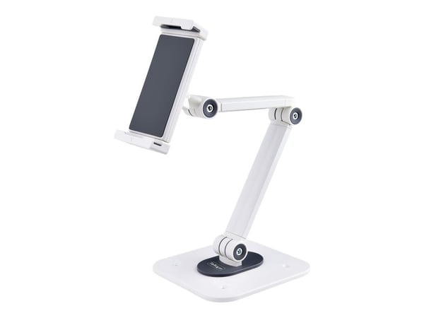 Startech Adjustable Tablet Stand for Desk, Desk/Wall Mountable, Supports Up to 2.2lb, Universal Tablet Stand Holder for Desk, Articulating Tablet M...