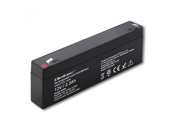 Qoltec Qoltec AGM battery | 12V | 2.3Ah | max. 34.5A