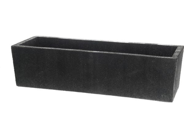 Plastgryte 4LIVING 291124, sort, 50×14×13 cm