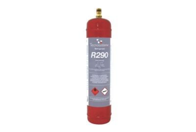 Tecnosystemi R290, 1 l, 370 g - Kulbrinte, ODP 0, GWP 3, Engangsflaske