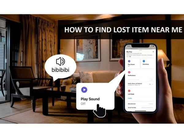 MiLi MiTag - Anti-tap Bluetooth-tag - Hvit (inkl. hvit lærreim) | Krever Apple-enhet