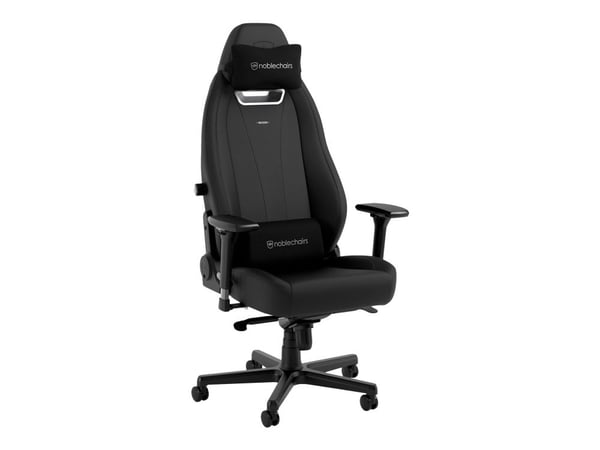 Noblechairs LEGEND - Spillestol - ergonomisk - armlener - T-formet - tipping - høyteknologisk PU, høyteknologisk kunstskinn - svart