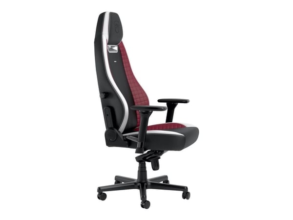 Noblechairs LEGEND - Spillestol - ergonomisk - armlener - T-formet - tipping - roterende - høyteknologisk kunstskinn - svart, hvit, rød