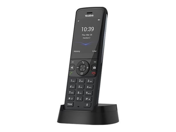 Yealink W78H - Trådløst ekstra håndsett - med Bluetooth-grensesnitt med anrops-ID - 1900 MHz - DECT - treveis anropskapasitet - romgrå Yealink W78H - Trådløst ekstra håndsett - med Bluetooth-grensesnitt med anrops-ID - 1900 MHz - DECT - treveis anropskapasitet - romgrå