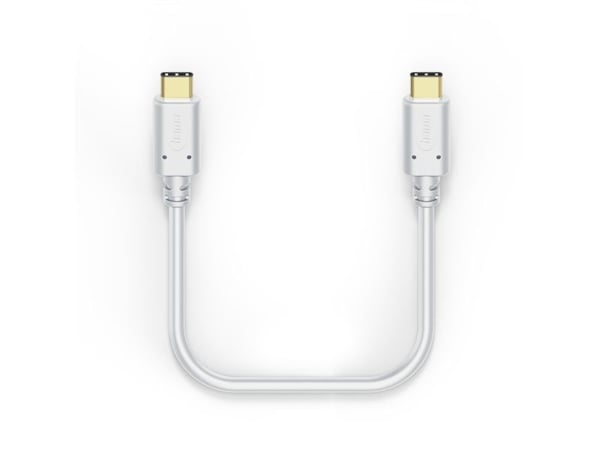 Hama - USB-kabel - 24 pin USB-C (hann) til 24 pin USB-C (hann) - USB 2.0 - 20 V - 3 A - hvit