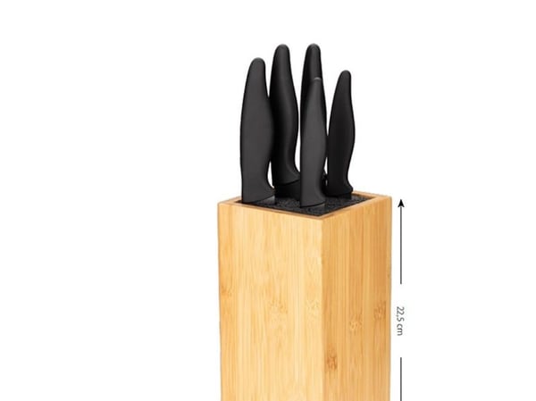 MPM sett med 5 kniver SNS 5 W i bambusboks