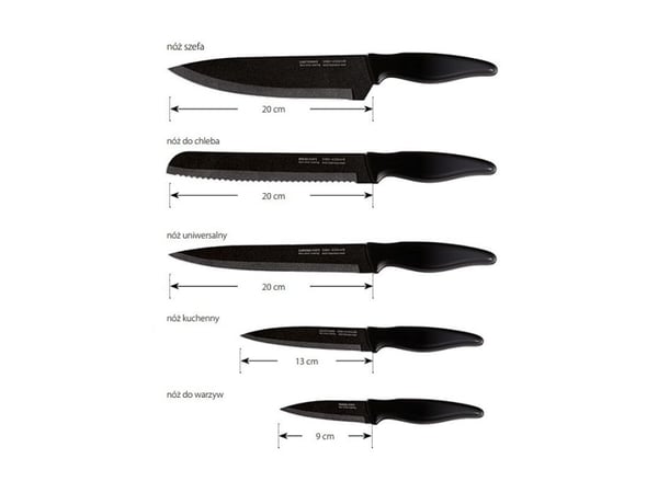 MPM sett med 5 kniver SNS 5 W i bambusboks