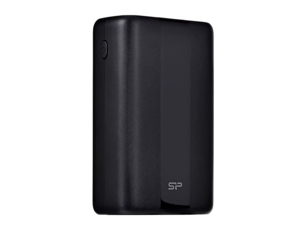 Silicon Power QX55 - Strømbank - 30000 mAh - 3 A - PD, QC 3.0, VOOC, SCP - 4 utgangskontakter (3 x USB-type A, USB-C) - på kabel: USB-C - svart