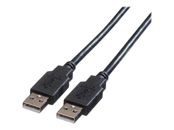 Roline - USB-kabel - USB (hane) till USB (hane) - USB 2.0 - 1.8 m - svart