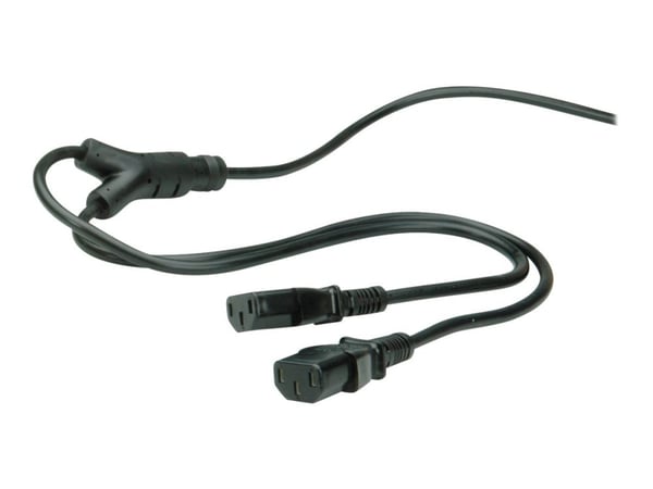 Roline - Virtajohto - virta CEE 7/7 (uros) virtalähteeseen IEC 60320 C13 - AC 250 V - 10 A - 2 m - musta - Eurooppa Roline - Virtajohto - virta CEE 7/7 (uros) virtalähteeseen IEC 60320 C13 - AC 250 V - 10 A - 2 m - musta - Eurooppa