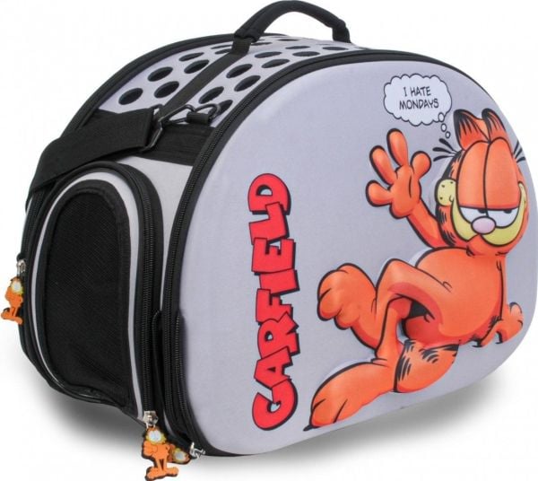 Garfield, katteholder, EVA 3D embossing grå, 43x32x23cm Garfield, katteholder, EVA 3D embossing grå, 43x32x23cm
