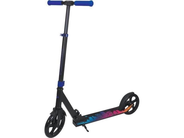 SCHILDKRÖT trehjuling City Scooter Street Artist 2.0, blått aluminiumdäck och styre, 200 mm PU-hjul, one-klick - 1 st (510104)