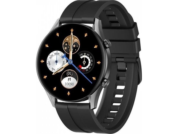 Smartklokke Oro-med Smart FIT7 Pro, Grafittkropp med svart reim