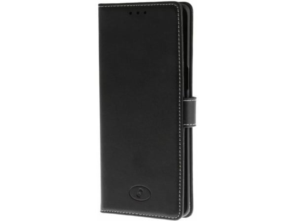 Insmat Exclusive Flip Case - Lommebok for mobiltelefon - ekte skinn - svart - for Samsung Galaxy S20 FE, S20 FE 5G