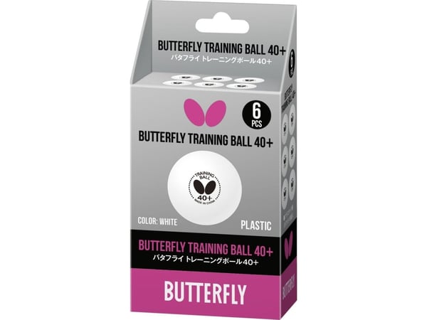 Butterfly treningsbordtennispinner Butterfly Training hvit – 6 stk. Butterfly treningsbordtennispinner Butterfly Training hvit – 6 stk.