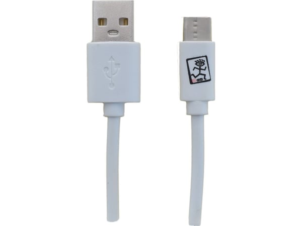 2GO 795925, 1 m, Micro-USB B, USB C, USB 3.2 Gen 1 (3.1 Gen 1), Hvit