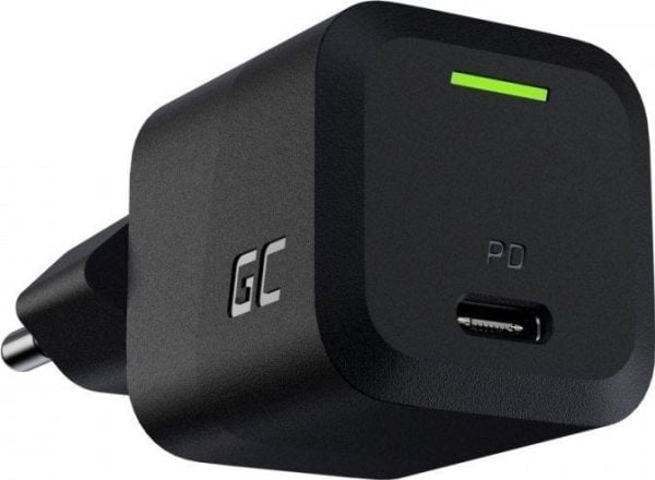 Green Cell - Strømadapter - PowerGaN - 33 watt - 3 A - PD, GC Ultra Charge, Programmable Power Supply (PPS) (USB-C) - panther black