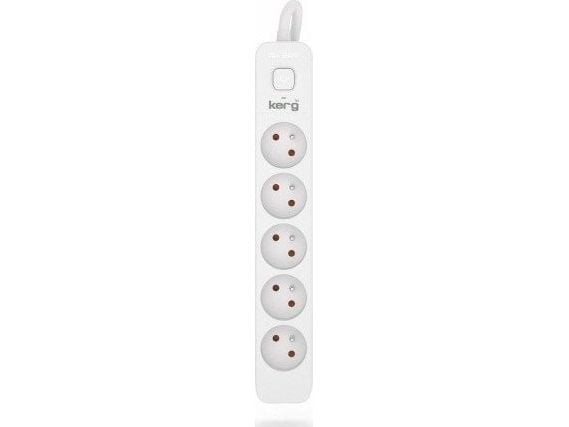 KERG M02405 JATKOJOHTO KYTKIMELLÄ 5 PISTORASIAA-VALKO-HARMAA-10M-16A-H05VV-F-3X1,5 MM2 M02405 M02405