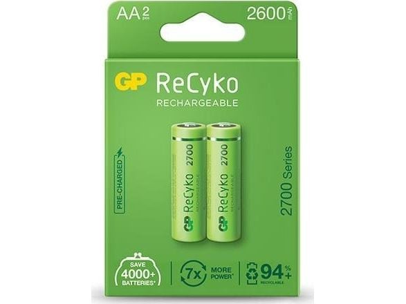 GP GP 2 X AKUMULATORKI AA / R6 GP RECYKO 2700-SERIEN NI-MH 2600MAH 270AAHCE-5EB2