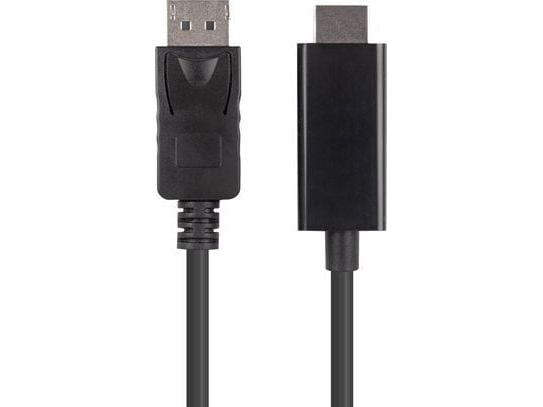 Lanberg - Adapterkabel - DisplayPort hann til HDMI hann - 3 m - dobbeltisolert - svart