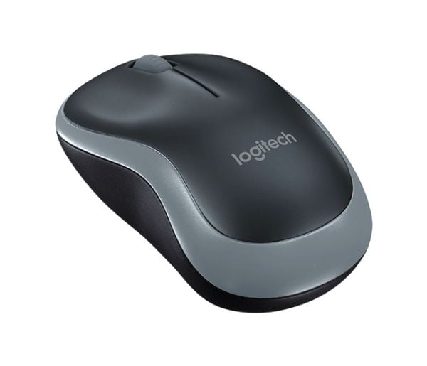 Logitech M185 - Mus - optisk - 3 knapper - trådløs - 2.4 GHz - USB trådløs mottaker - rask grå