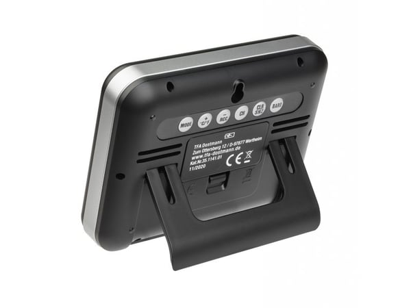 TFA-Dostmann 35.1141.01, Sort, Inne hygrometer, Inne Termometer, Utendørs Fuktighetsmåler, Utendørs Barometer, Barometer, Hygrometer, Termometer, H...