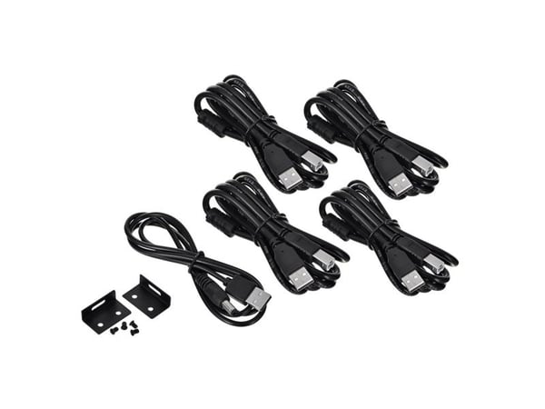 Unitek V306A - KVM / lyd / USB-svitsj - 4 in, 1 out - 4 x KVM / USB - stasjonær