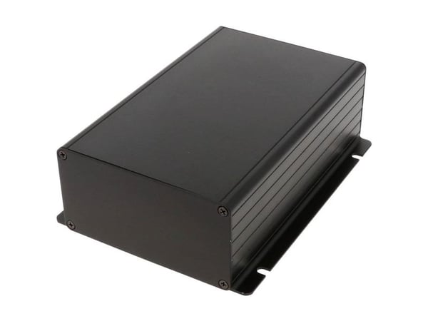 Hammond Electronics 1455NF1601BK universal-kabinett 160 x 103 x 53 aluminium sort