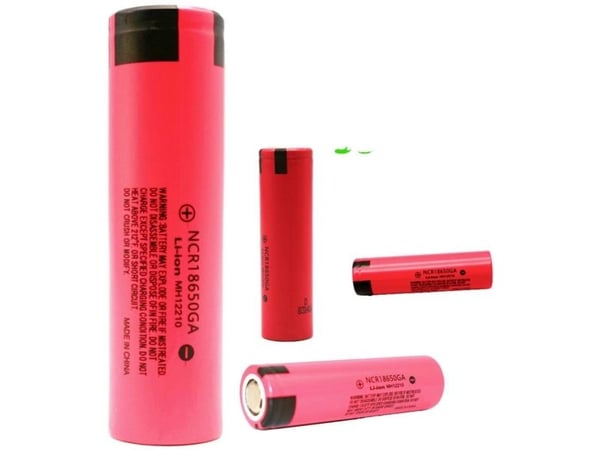 Panasonic NCR18650GA spesialbatteri 18650 Flat-Top litium 3,6 V 3300 mAh 180 stk