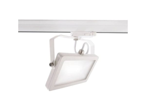 Deko Light Flood høyvolt skinnesystemlampe LED integrert 15 W EEK: E (A–G) trafikkhvit (RAL 9016)