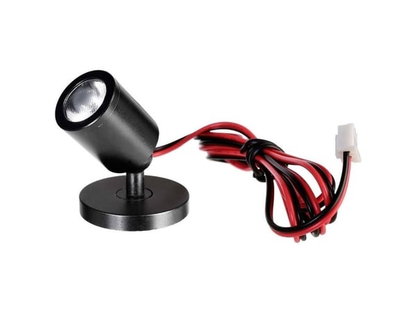 Deko Light Herculis magneettinen 688025 Peilivalaisin 1 W EEK: G (A - G) Lämmin valkoinen Musta
