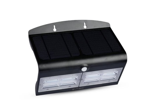 V-TAC Solar Wall Spot liiketunnistimella VT-767-7-B 8279 LED (RGB) 7,00 W päivänvalo valkoinen musta