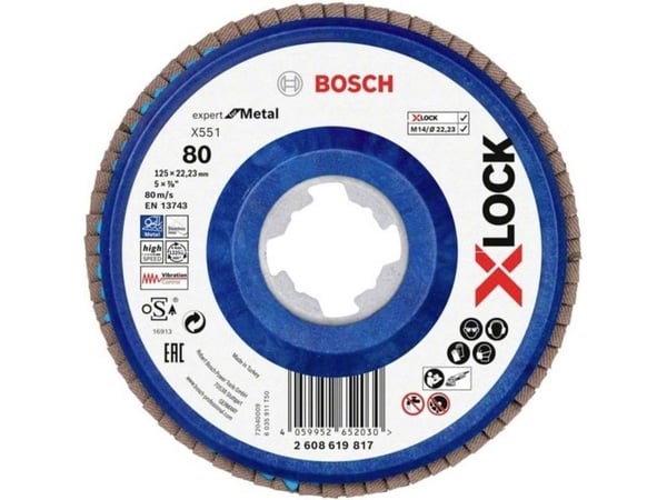 Bosch-tarvikkeet 2608619817 Lamelskiver Halkaisija 125 mm N/A 1 stk 1 stk