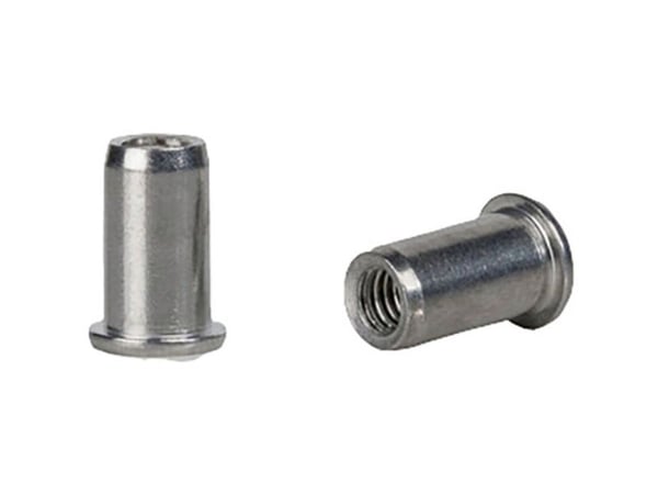GESIPA blindnaglemutter i stål M6 9x15,5mm, dxl f.0,25-3,5mm GESIPA flathode rundt (6420273)