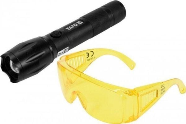 Yato YT-08587, Lommelykt, Sort, Aluminium, Knapper, IP20, III